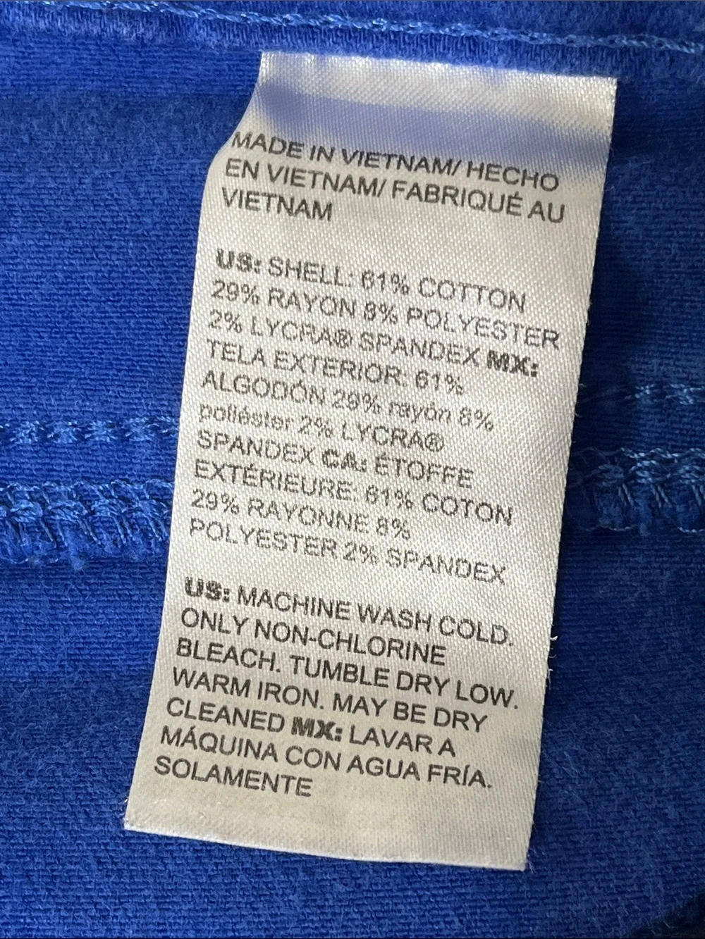 Chico’s So Slimming Girlfriend Slim Leg Crop Jeans Blue Size US 12